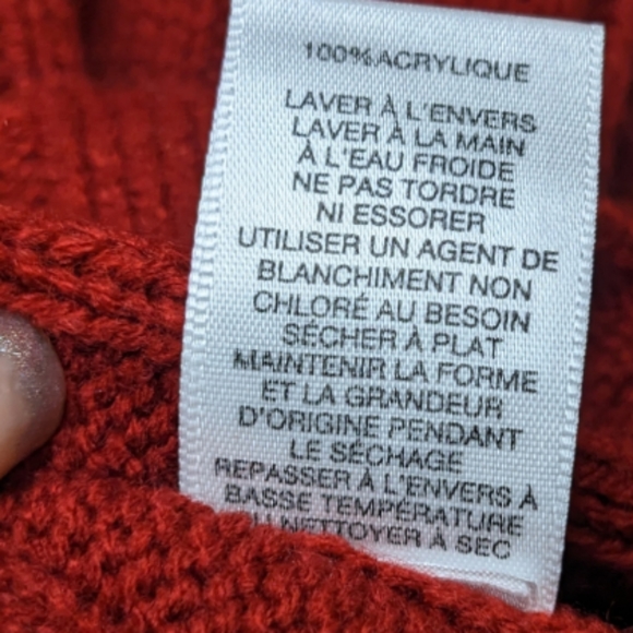 Lord & Taylor Petite Red Cowl Neck Sweater 🔥 - Picture 9 of 9